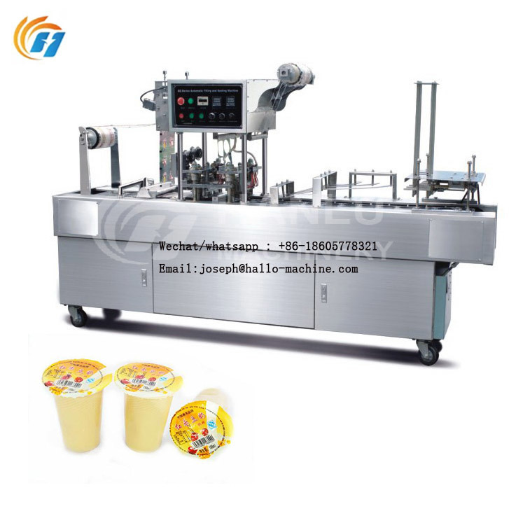 Automatic Cup Filling & Sealing Machine for Water / Curd Cup