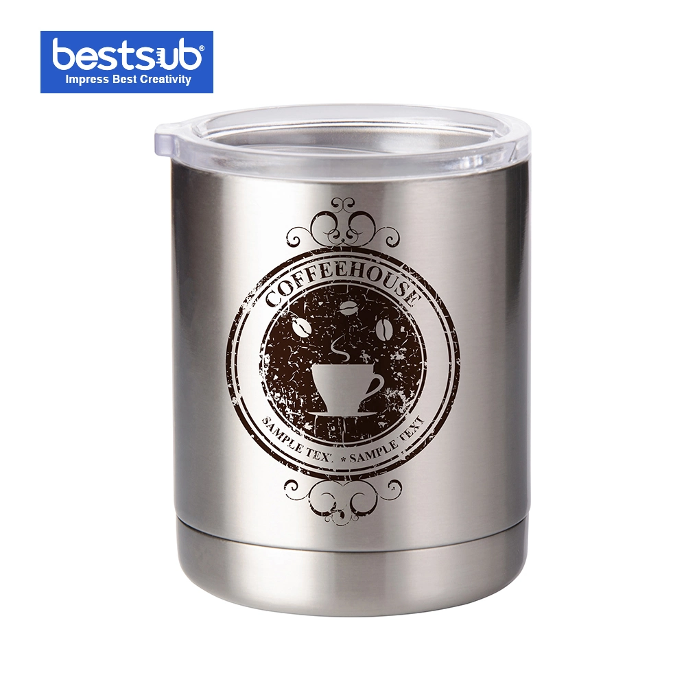 10oz/300ml Sublimation Rambler Tumbler Stainless Steel Cup Lowball
