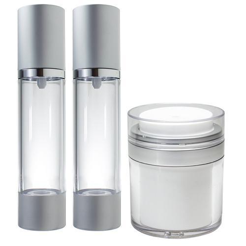 Pearl White Double Wall Cosmetic Airless Cream Jar in Stock