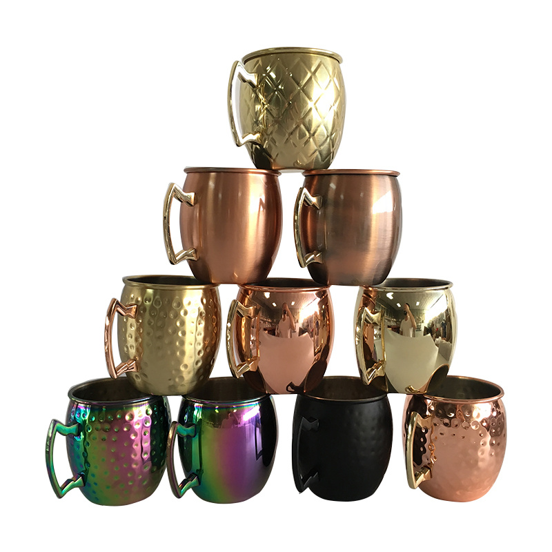 12oz Spray Paint Rose Gold Insulated Cup