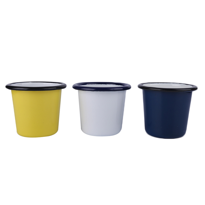 Blue Color Cup Metal Cup Durable Cup Fashion Cup Enamel Mug Tea Mug Tea Cup No Lid