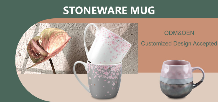 Good Quality Stoneware Mug Hot Sale Ceramic Mug with Decal