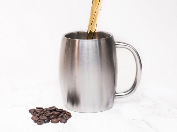 14oz 18/8 Stainless Steel Insulated Coffee Mug, Beer Mug