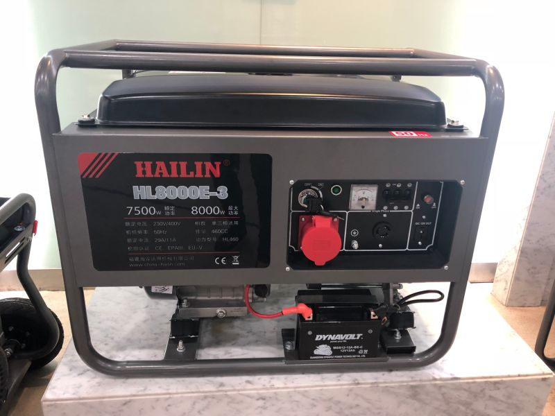 Portable Electric/Recoil/Key Start Air-Cooled Diesel/Gasoline Power Generator with Wheels