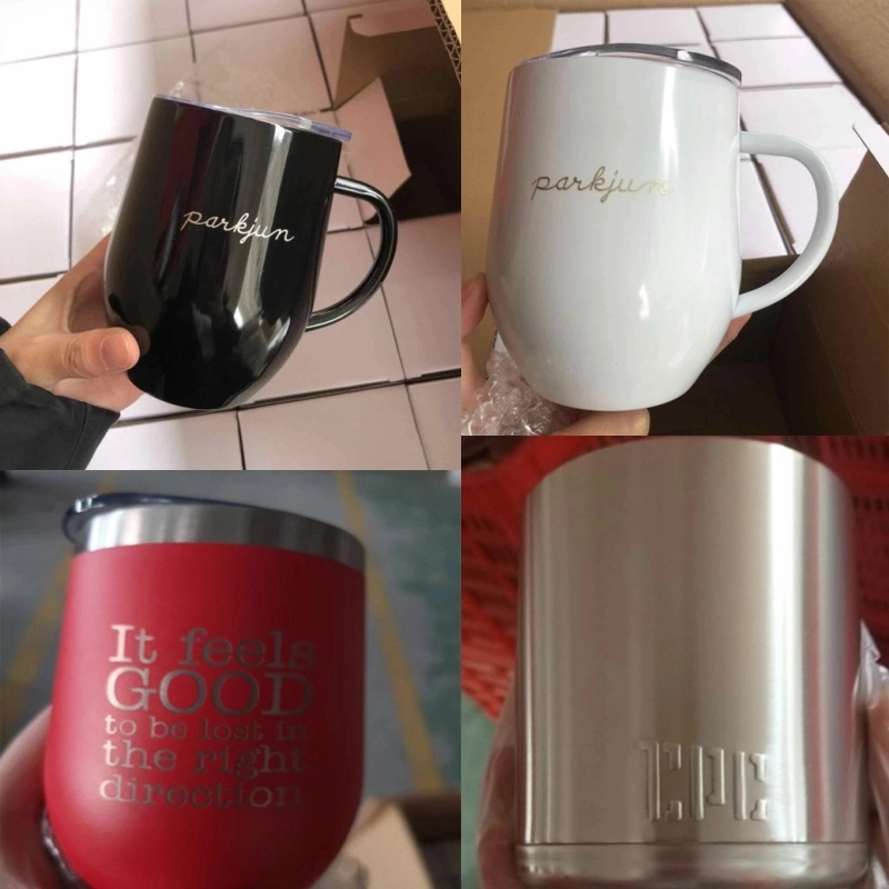 Gradient Color Swig Stainless Steel Red Wine Mug Cup Tumbler Custom Logo Printed 6oz 10oz