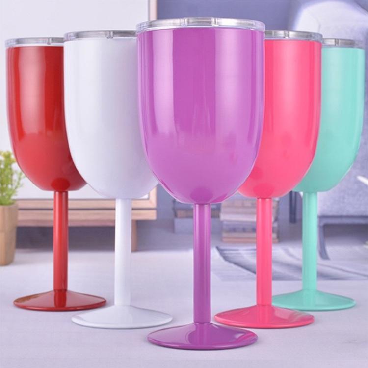 12oz Stainless Steel Double Wall Stemmed Wine Cup