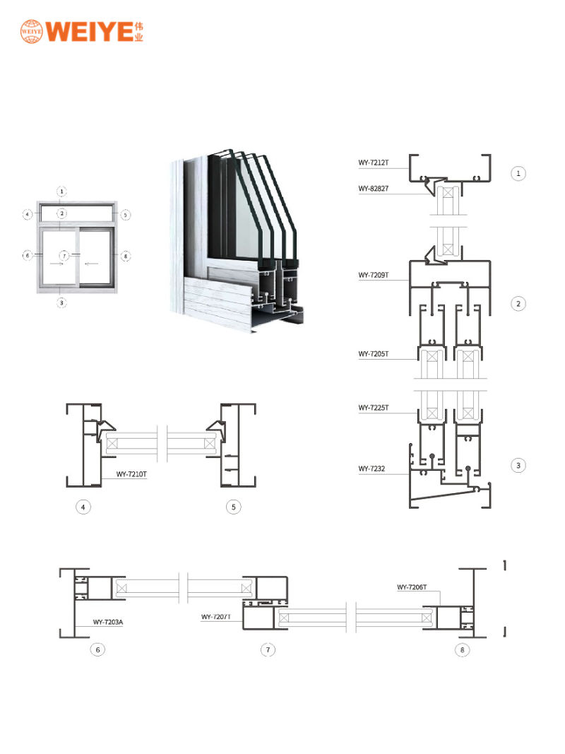 High Standard and High Value Aluminium Sliding Window