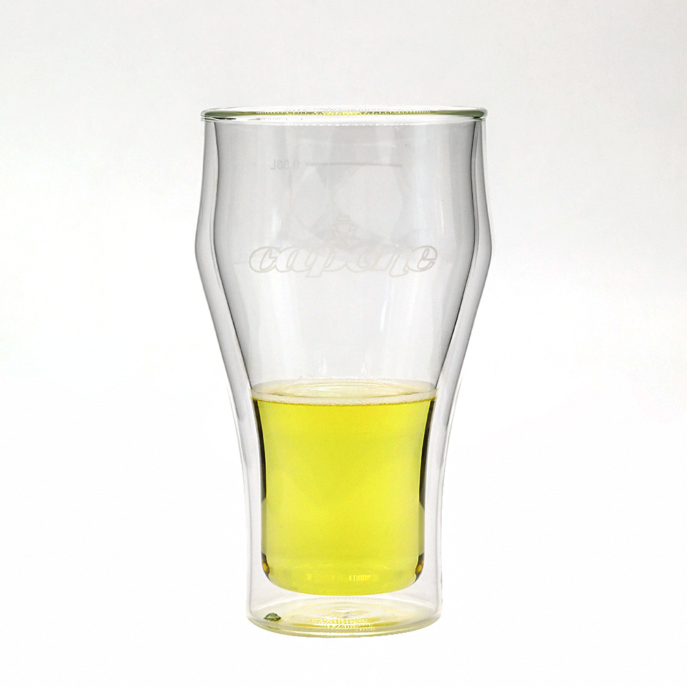 High Borosilicate Beer Cup Glass Juice Cup Double Wall Glass Cup