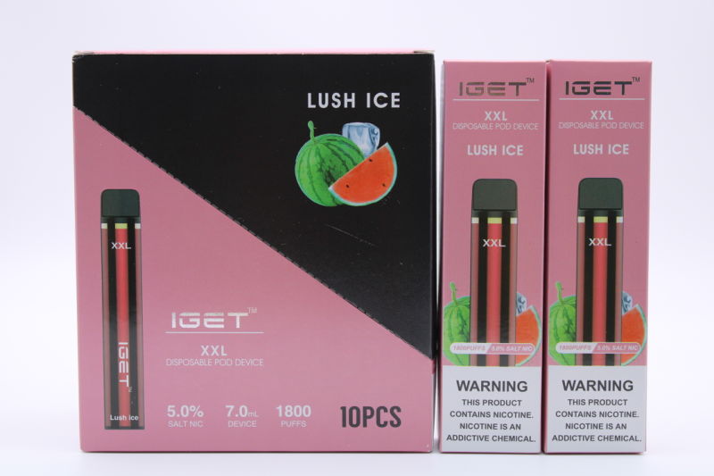 Wholesale Price Iget XXL Iget Shion 1800 Puffs Most Popular Market Trend Disposable Vape