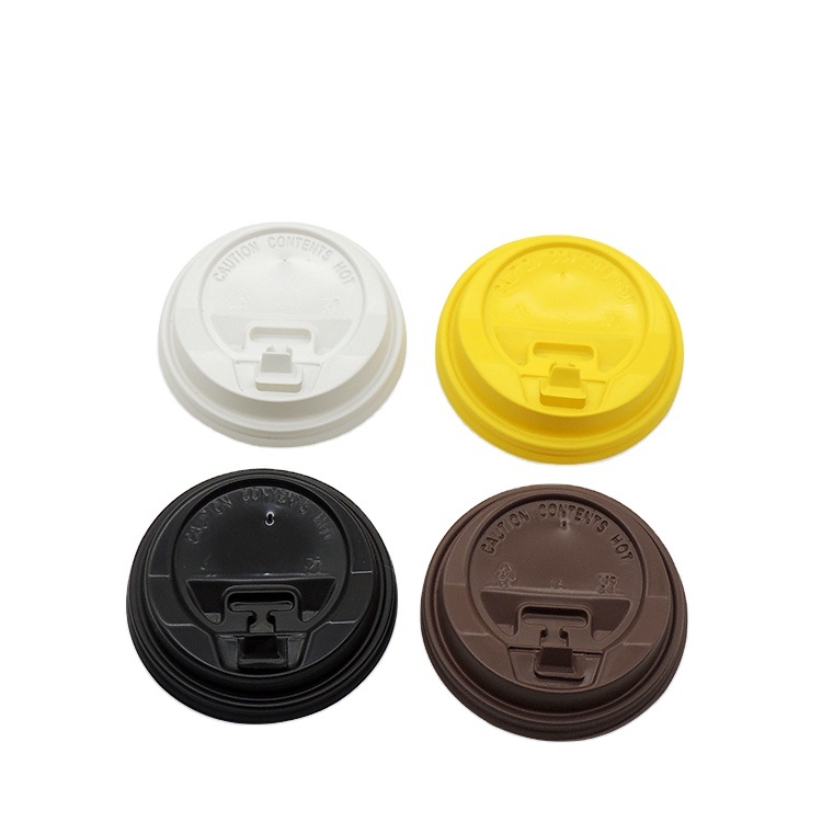 Coffee Hot Chocolate Cup Lids Pet/PP/PS Heat Preservation