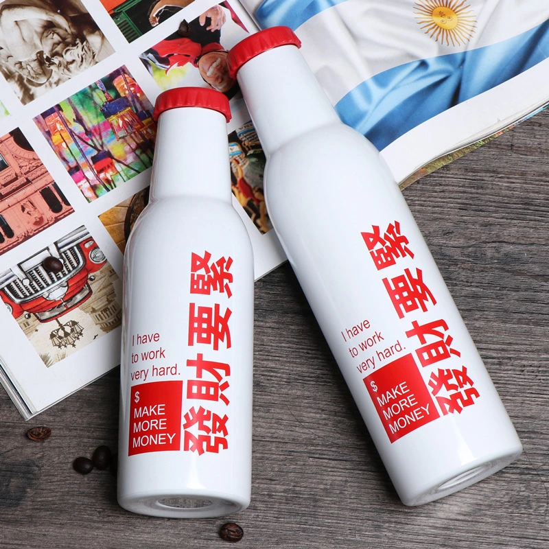 10 years factory free sample customized coca cola vacuum cup stainless steel water bottle