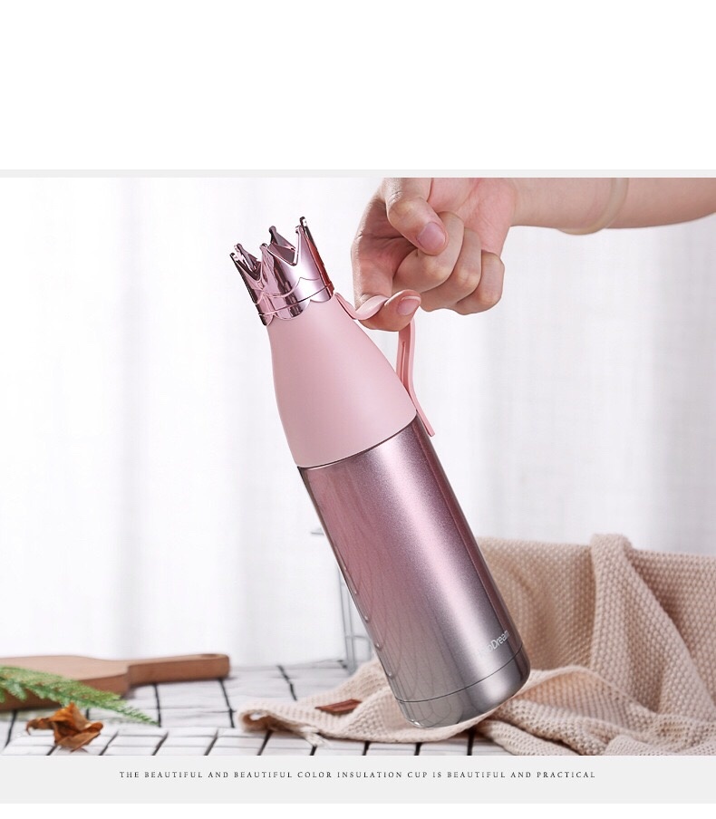 12oz Thermos Bottle Flask Water Bottle Vacuum Flask Insulated Water Cup