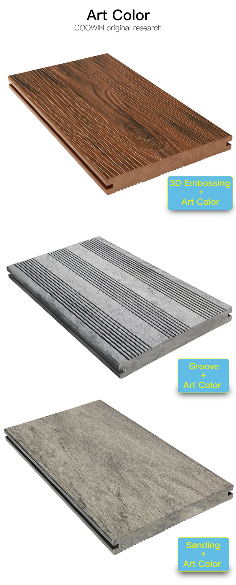 Outdoor Timber Composite Grey Composite Decking