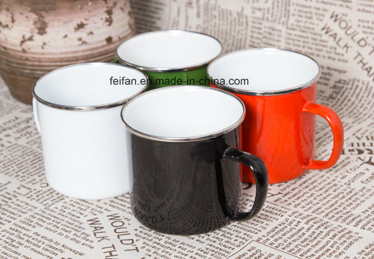 Sublimation Customized Enamel Mug/Enamel Coffee Cup/Enamel Camping Mug