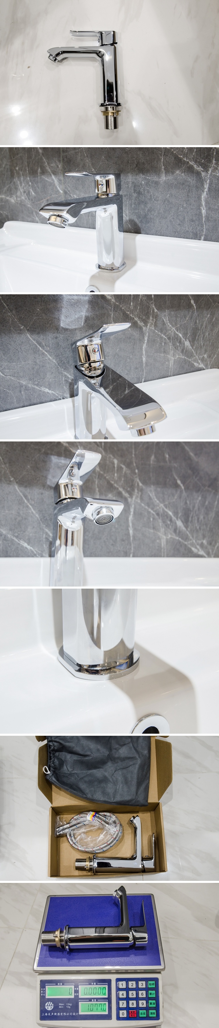 Chrome Color Hot and Cold Bathroom Basin Mixer Faucet Wholesale