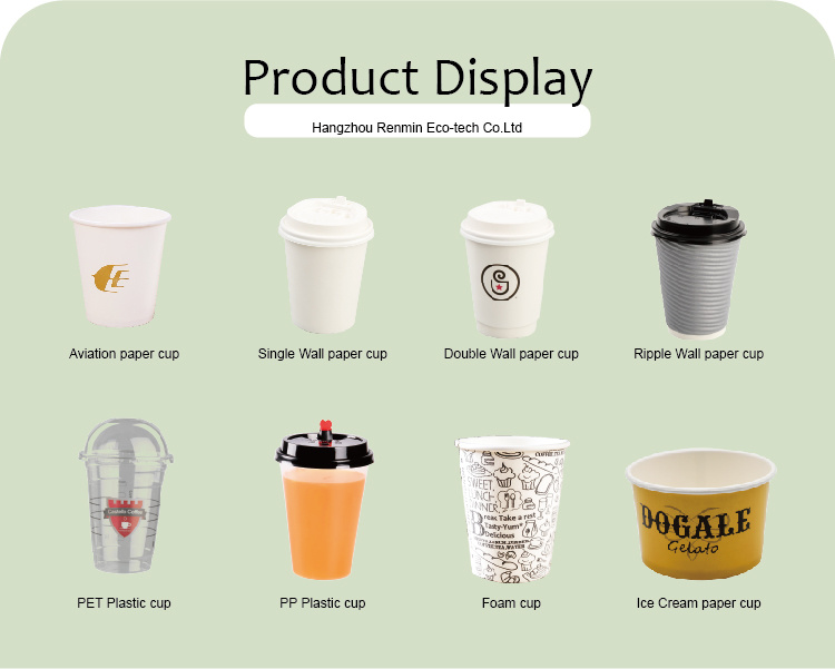 Eco Friendly Single Wall Paper Cup Biodegradable Coffee Cup