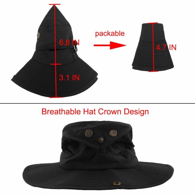Waterproof Bonnie Wide Brim Breathable Hunting Fishing Hat Jungle Hat