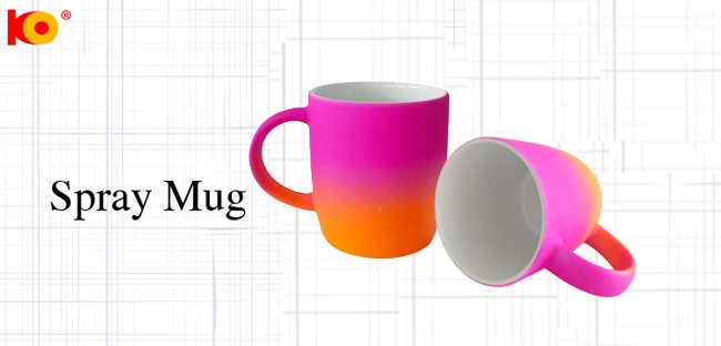 Wholesale High Quality Ceramic Spray Cup with Gradient Color
