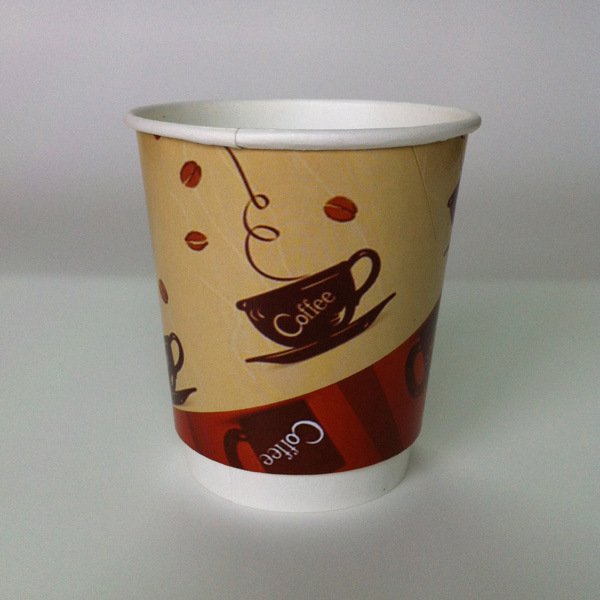 Double Walled of Paper Coffee Cup with Lid (70z/8oz/16oz/20oz)