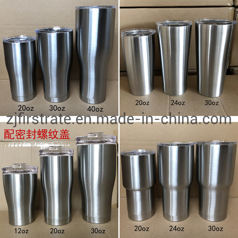 10oz Stainless Steel Double Wall Vacuum Insulated Tumbler Coffee Mug Cup with Handle