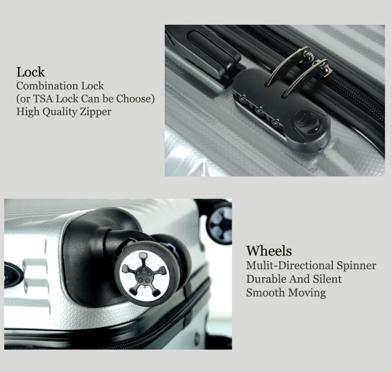 Glossy Hard Trolley Luggage Fashion Spinner Travel Suitcase