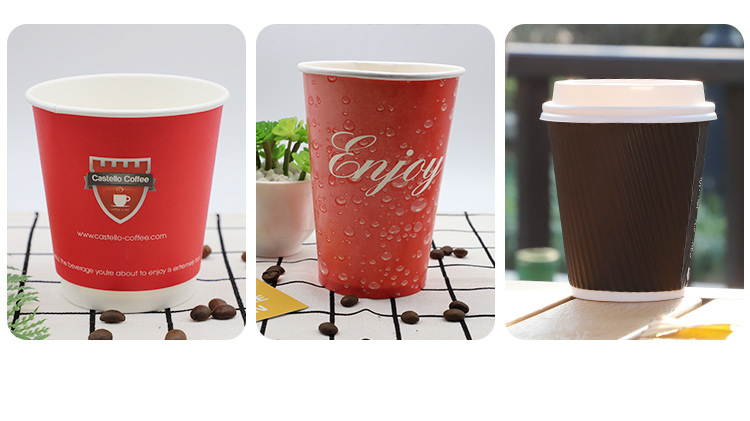 Super Premium Coffee Double Walled Inslation Cafe Paper Cup with Lid