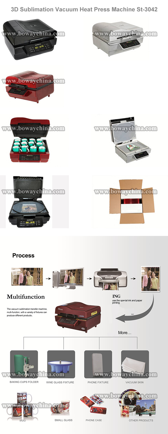 3D Sublimation Vacuum Printer Enamel Mug Cup Heat Press Printing Machine Price