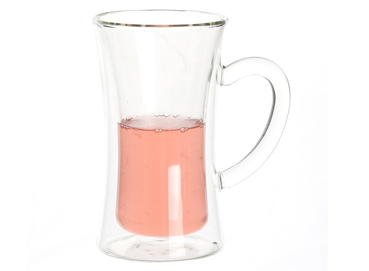 Glassware High Quality Water Mug Juice Cup Double Glass Cup for Drinking