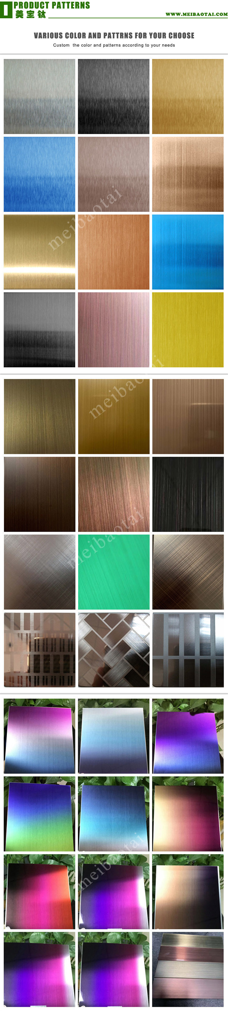 430 Stainless Steel Sheet Silver Hairline Finish Stainless Steel Color Coating Plate