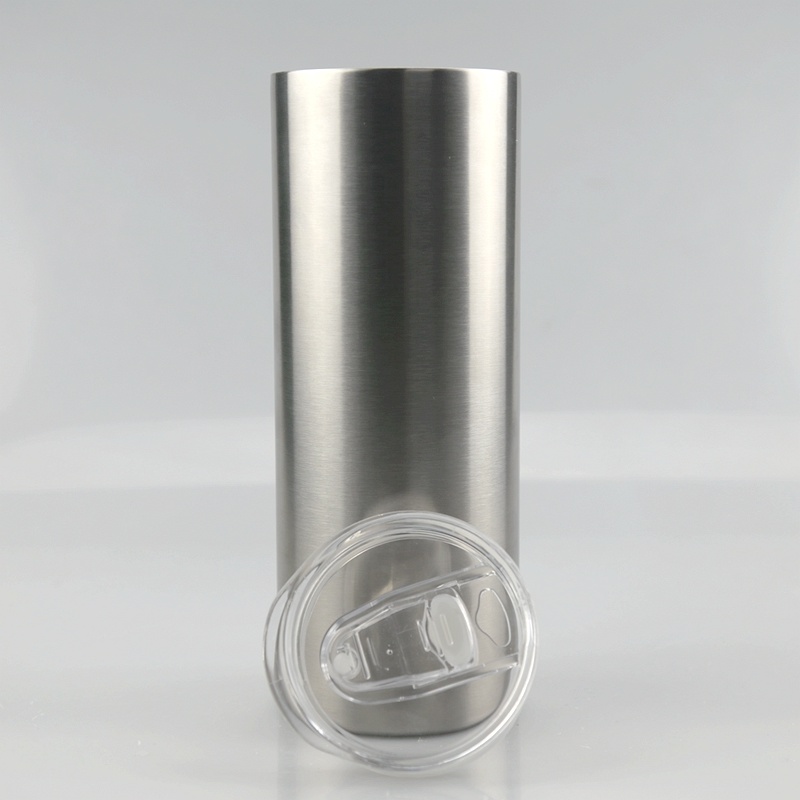 Double Wall Insulated Stainless Steel Water Cups Straight 25oz Skinny Tumbler