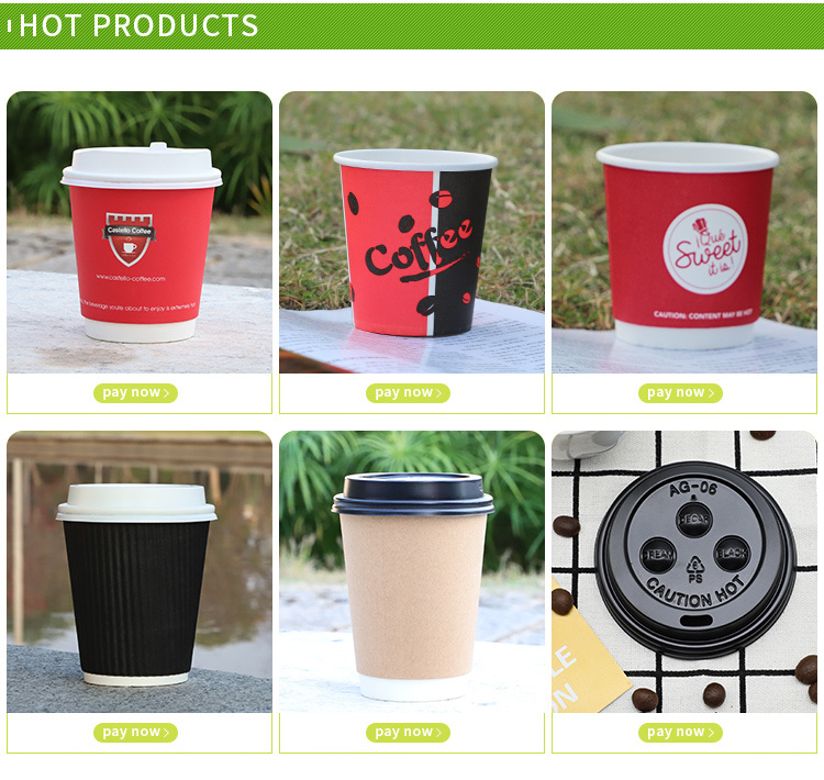 Recyclable Double Walled Insulated Hot Coffee Paper Cup
