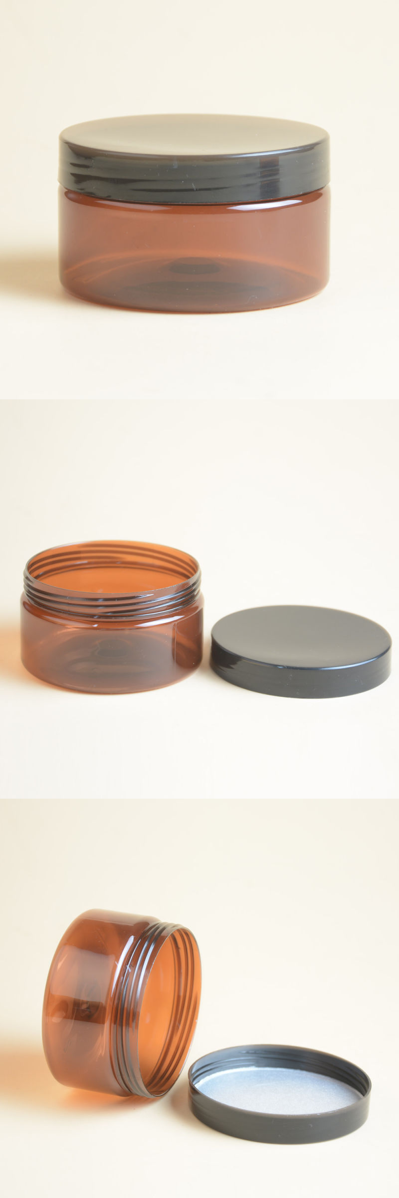 Custom 4oz Round Plastic Pet Cosmetic Cream Packaging Jar