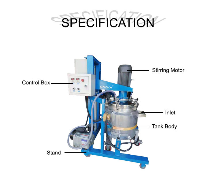 Vacuum Mixing Tank Stainless Steel Mixing Tank