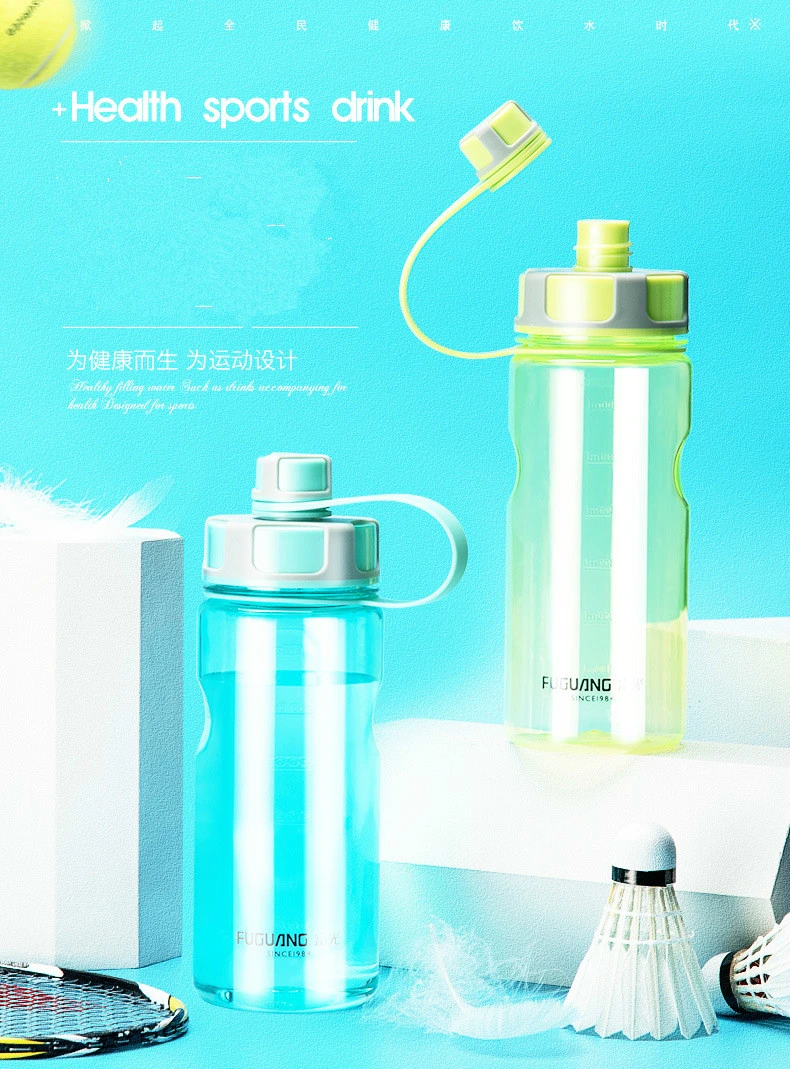 1500ml Large Capacity Space Plastic Water Cup Double Mouth Outdoor Sport Bottle with Cover