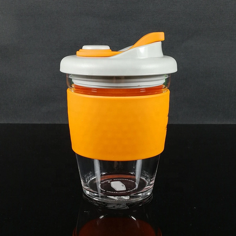 Glass Cup, High Borosilicate Cup, Auto Cup with Cover