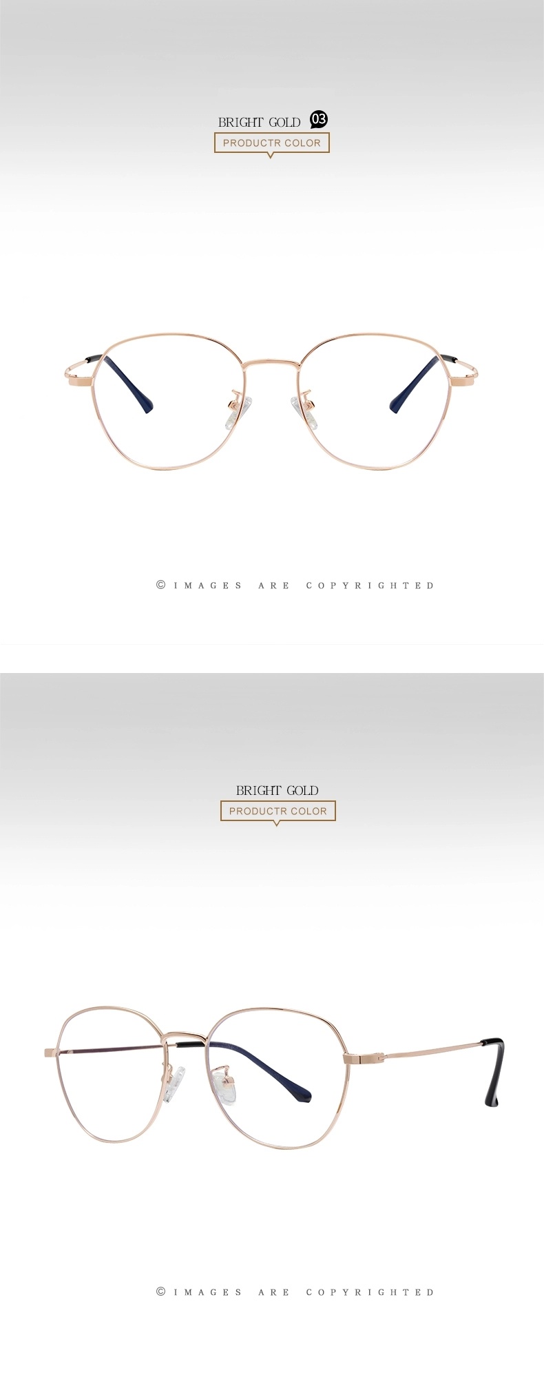 Manufacturers Wholesale Stock Men's Literature and Art Anti Blue Glasses