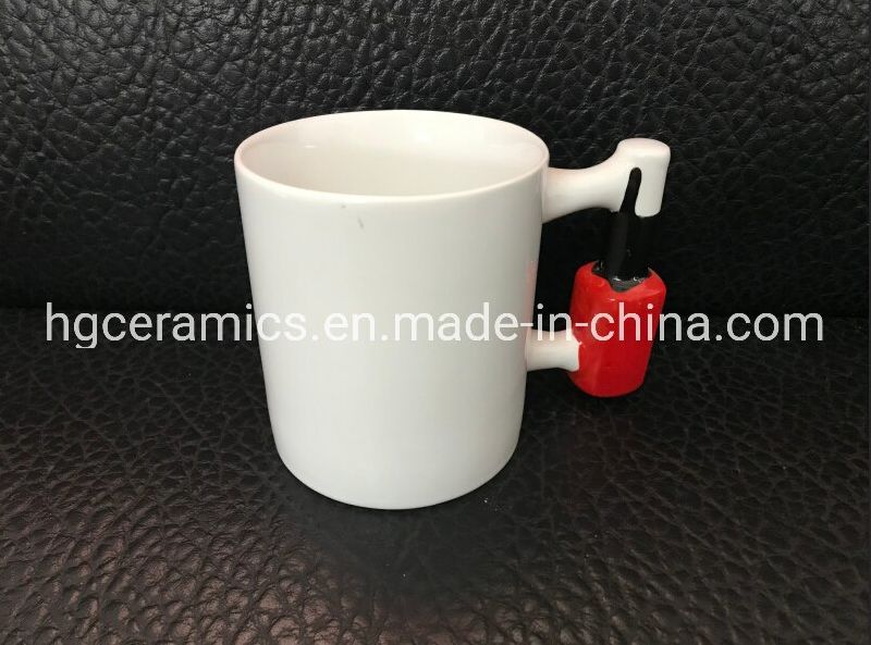 Customized Handle Ceramic Mug, Customized Coffee Cup