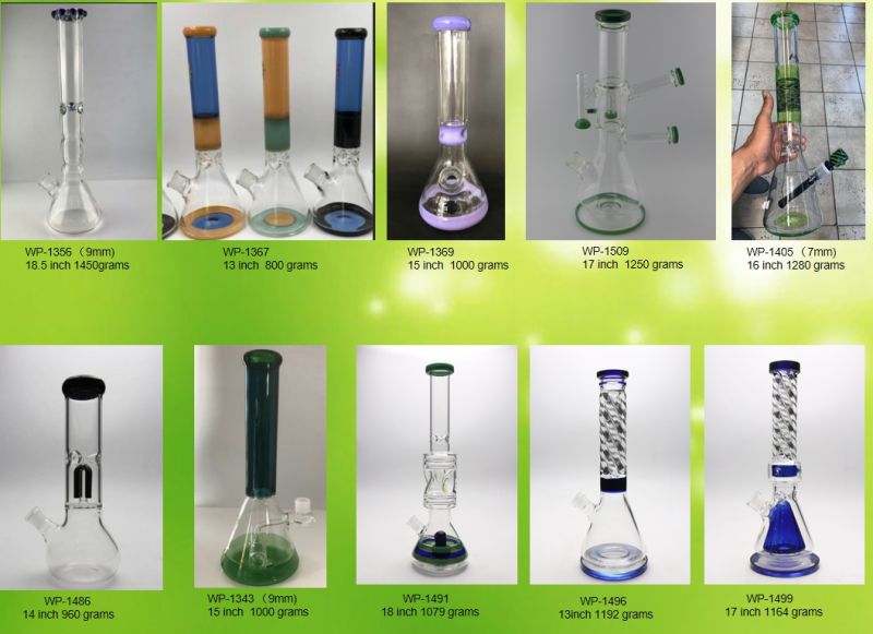 Huailai Color Glass Beaker Base Glass Water Pipe