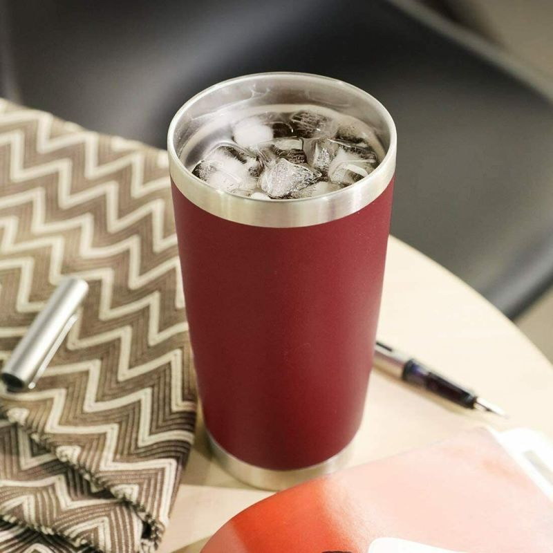 20 Oz Vacuum Sealed Steel Tumbler Insulated Coffee Cup Travel Mug