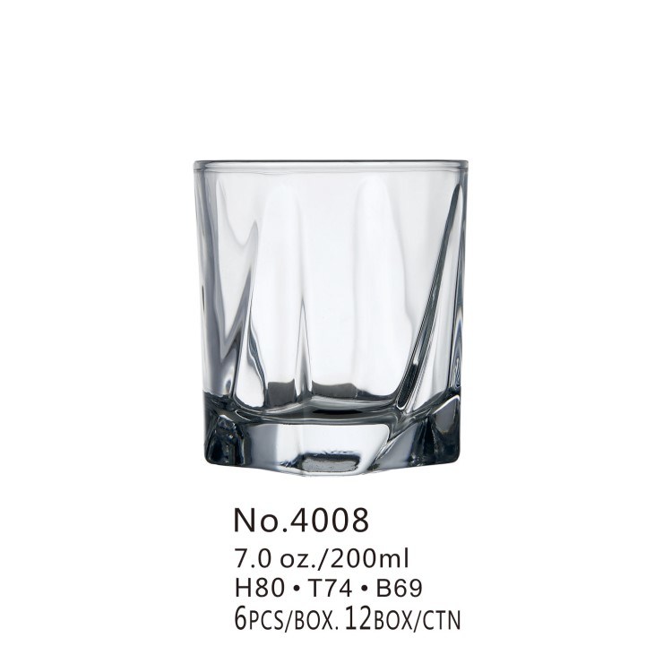 7oz Glass Whisky Cup/Drinking Glass/Drinking Cup/Juice Cup/Glassware