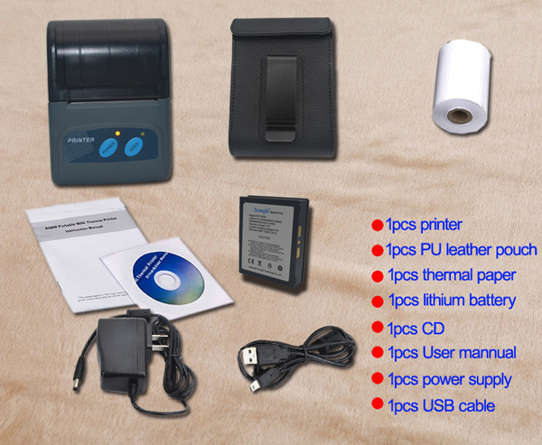 2inch Mobile Portable Bluetooth Thermal Receipt Printer