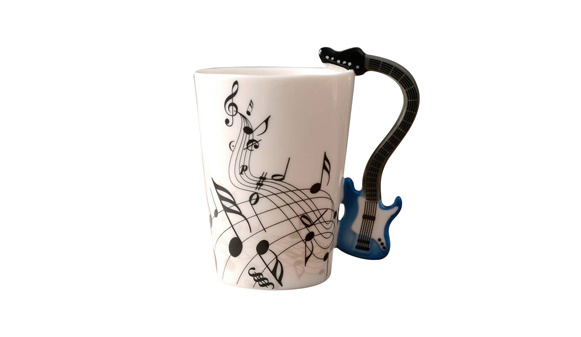 Creative Shape Mug Promotional Coffee Mug Gift Ceramic Mug Gift Porcelain Mug Music Mug