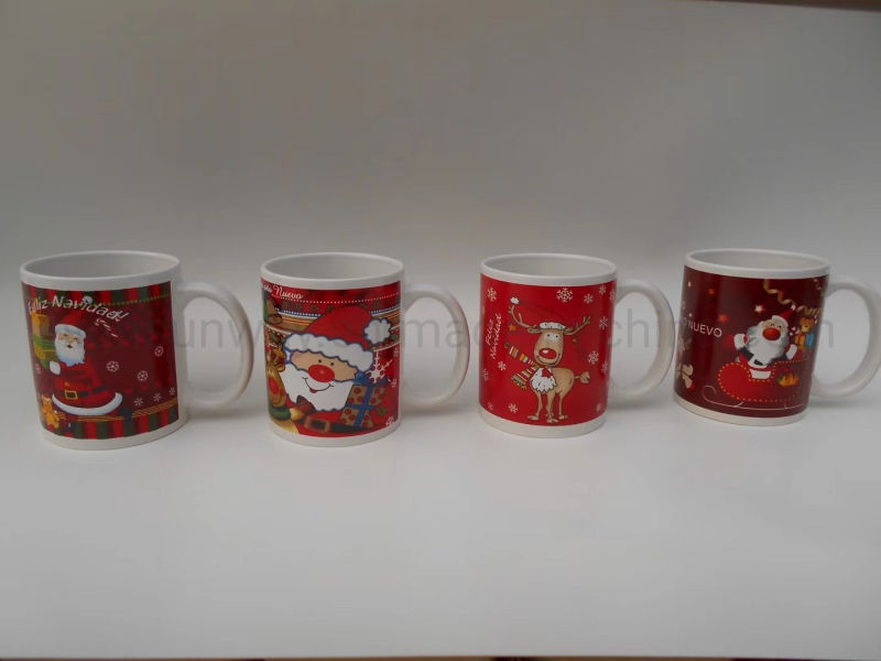 330ml 11oz Gift Cup Merry Christmas Ceramic Coffee Mug Sublimation Heat Press Mugs