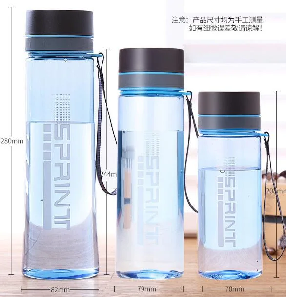 Outdoor Large Capacity 1000ml Space Cup Portable Water Bottle Plastic Student Sports Bottle