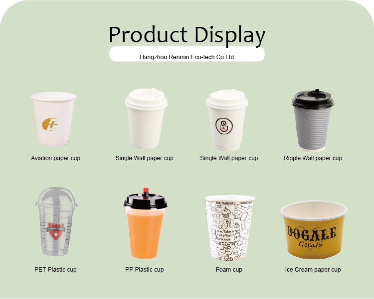 Double Wall Paper Cup with Lid Insulated Coffee Cup Paper Cup Factory Market Use