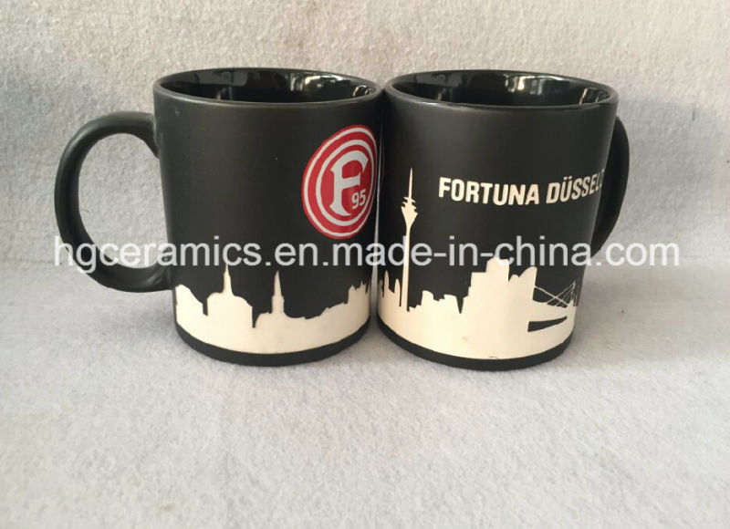 Full Sandblast Logo Ceramic Mug, Full Sandblast Ceramic Mug