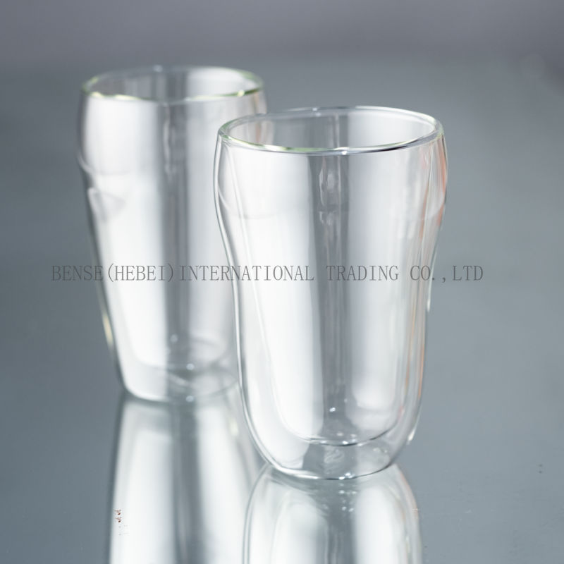 High Borosilicate Glass Juice Cup Double Wall Glass Cup