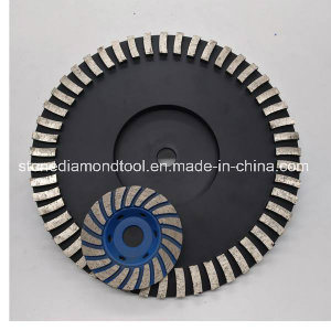 Turbo Type Segmented Diamond Grinding Cup Wheel with Curved Segment