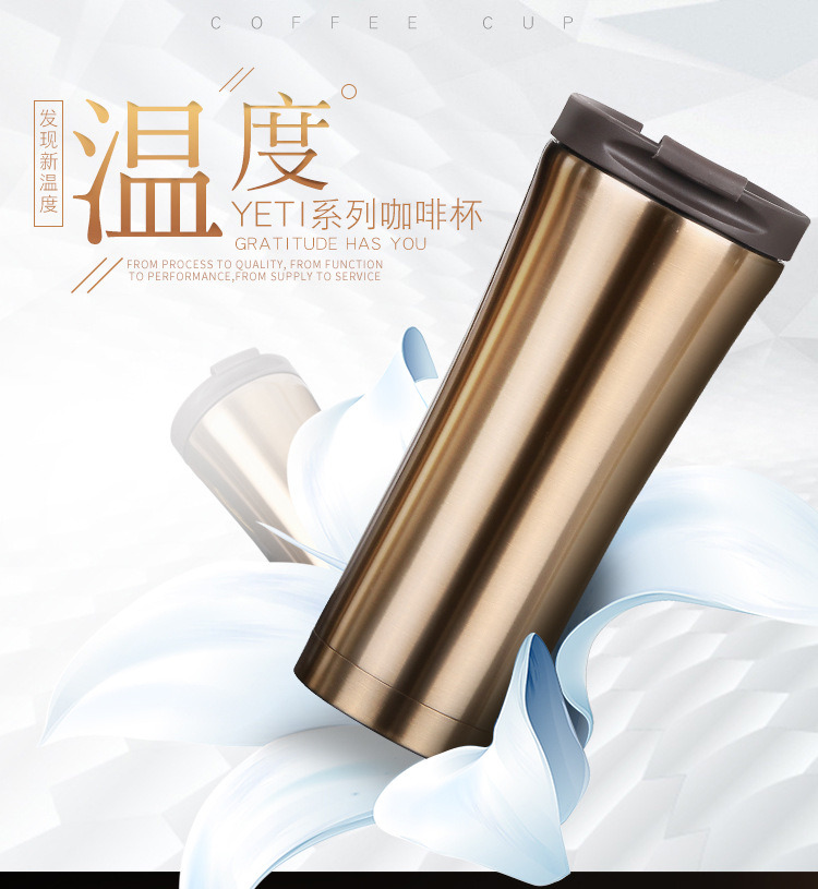 Factory Direct Promotional 16oz/500ml Stainless Steel Coffee Mug Insulated 304 Stainless Steel Vacuum Thermos Coffee Cup