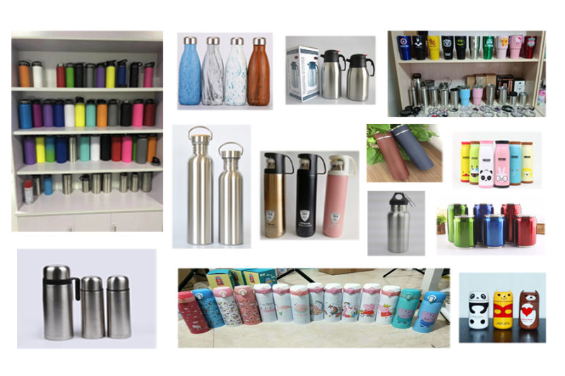 Double Wall Stainless Steel Travel Thermal Mug with Handle